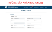 Hướng dẫn Nhập học Online