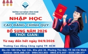 THÔNG BÁO NHẬN HỒ SƠ NHẬP HỌC CAO ĐẲNG CHÍNH QUY ĐỢT 2 BỔ SUNG VÀO NGÀY 04 THÁNG 9