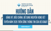 Hướng dẫn thí sinh cách đăng ký, điều chỉnh, bổ sung nguyện vọng xét tuyển năm 2026 trên cổng thông tin của Bộ GD&ĐT