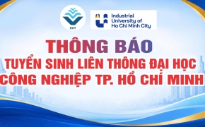 THÔNG BÁO TUYỂN SINH LIÊN THÔNG ĐẠI HỌC CÔNG NGHIỆP TP. HỒ CHÍ MINH ĐỢT 2 NĂM 2026 ĐẶT TẠI TRƯỜNG CAO ĐẲNG CÔNG NGHỆ TP. HCM