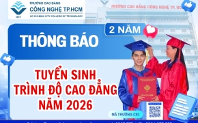 Thông báo tuyển sinh trình độ Cao đẳng năm 2026