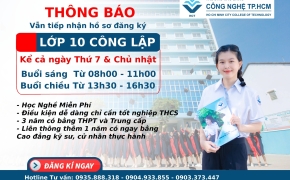 THÔNG BÁO VẪN TIẾP NHẬN HỒ SƠ ĐĂNG KÝ LỚP 10 CÔNG LẬP KỂ CẢ THỨ 7 VÀ CHỦ NHẬT