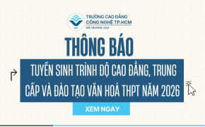 Thông báo tuyển sinh trình độ Cao đẳng, Trung cấp và đào tạo văn hoá THPT năm 2026