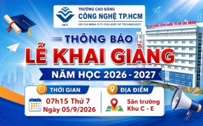 THÔNG BÁO LỄ KHAI GIẢNG NĂM HỌC 2026 - 2027