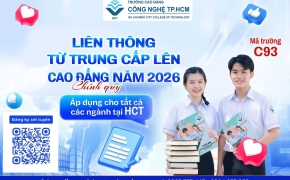 Thông báo tuyển sinh liên thông từ trình độ trung cấp lên cao đẳng năm học 2026 – 2027 